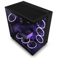 NZXT H9 FLOW ALL Black MidiTower Glasfenster