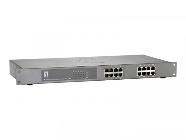 LevelOne Switch 16x FE FEP-1612W120 120W 16xPoE+