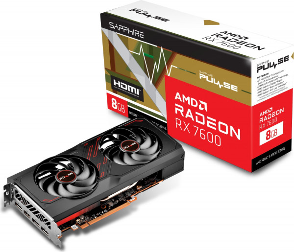 Sapphire Radeon RX7600 Gaming Pulse 8GB GDDR6 HDMI